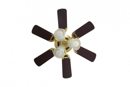 Потолочный люстра-вентилятор Dreamfan Fast Satin Brass 76